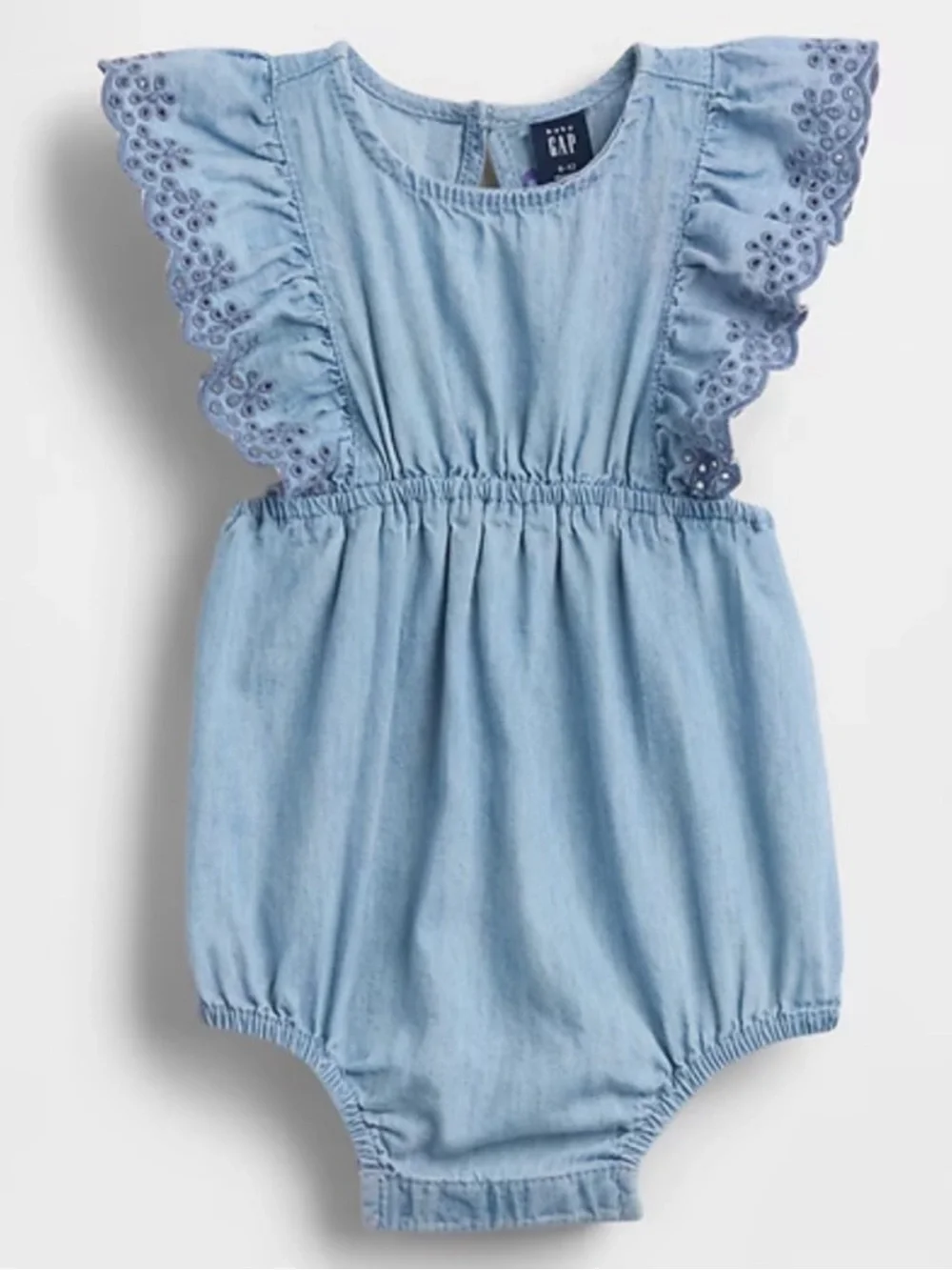 BabyGAP eyelet denim romper